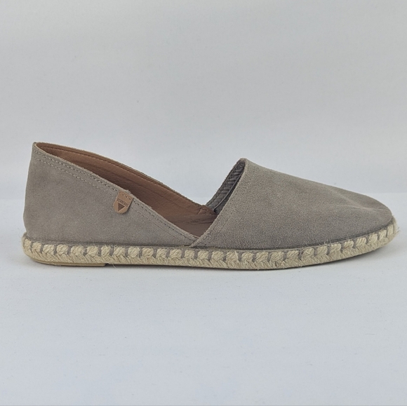 Verbenas Espadrilles Carmen Suede Leather Closed Toe Stone EU41 (9.5/10) NWT - Picture 6 of 16
